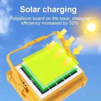 كشاف ليد قوي للتخييم يعمل بطاقة الشمسية