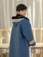 فروة ولادي جوخ لون كحلي