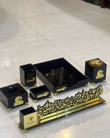 طقم مكتبي اكريلك خمس قطع