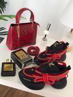 طقم شنطة برادا وشوز نسائي لويس فتون