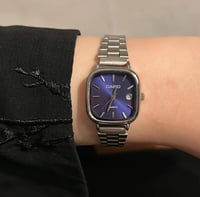 ساعه كاسيو LTP نسائية مع نحت ليزر