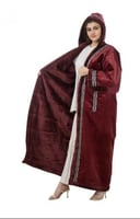 فروة نسائيه صوف مع نقشة السدو