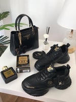 طقم شنطة برادا وشوز نسائي لويس فتون