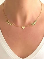 سلسال اسمين مطلي بالذهب