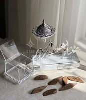 مبخرة فخمة مع صندوق للبخور