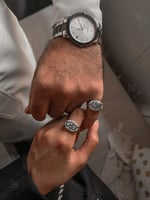 خواتم كابلز بالاسم فضة 925