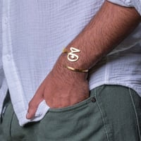 اسواره الحرف مطلية الفضة