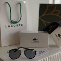 نظارة ماركة لاكوست مع الملحقات