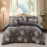 مفرش شتوي مزخرف نفر ونصف فاخر 4 قطع