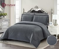 مفرش oxford العالمي 6 قطع مخمل من الجهتين خياط متق...