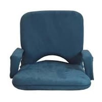 كرسي ارضي تكاية مع ظهر متحرك مخمل سادة