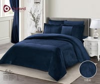 مفرش oxford العالمي 6 قطع مخمل من الجهتين خياط متق...