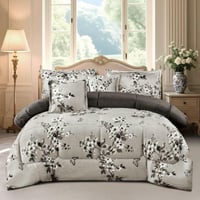 مفرش شتوي مزخرف نفرين فاخر 6 قطع