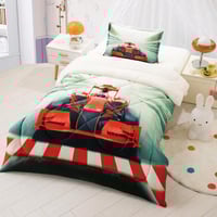 مفرش أطفال رسوم حشوة مخمل فرو 3ق