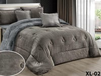 مفرش مخمل فرو سادة 4ق نفر ونص