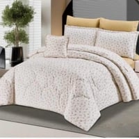 مفرش صيفي قطن نفر ونص – 4 قطع | جودة فائقة وراحة م...