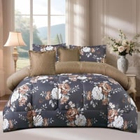 مفرش شتوي مزخرف نفرين فاخر 6 قطع