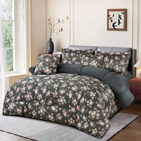 مفرش شتوي مزخرف نفرين فاخر 6 قطع