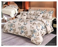 مفرش مشجر انيق وفخم نفرين _ 6قطع