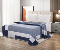 بطانية شتوية مخمل ناعمة بوزن 2 كيلو - نقشات عصرية...