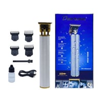 دافينا ماكينة حلاقة وتنعيم الشعر مع 4 ملحقات - فضي