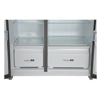 ثلاجة جنرال سوبريم بابين دولابى 17.23 قدم استيل تك...