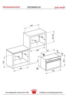 فرن جليم بلت إن غاز، شواية غاز، 90 سم، 5 وظائف,مرو...