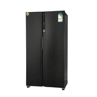 ثلاجة جنرال سوبريم بابين دولابي 15.6 قدم اسود استي...