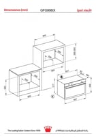 فرن جليم بلت-إن كهرباء، 90 سم، متعدد الوظائف، 9 وظ...