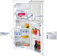 ثلاجة سوبر جنرال ، بابين، تذويب ، سعة 138 لتر ، 5...