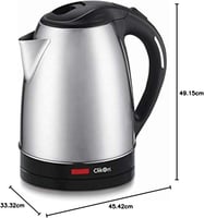 كليكون غلاية كهربائية 2.5 لتر 1800 وات CK5131 فضي...