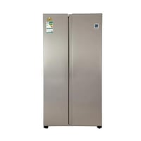 ثلاجة جنرال سوبريم بابين دولابى 17.0 قدم استيل تكن...