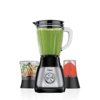 خلاط 3 في 1 بشفرات ستانلس ستيل قوة مزج توربو 1.5 ل...