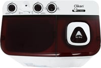 كليكون غسالة ملابس نصف اتوماتيك مع حوض مزدوج 7 كيل...