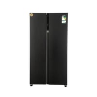 ثلاجة جنرال سوبريم بابين دولابي 15.6 قدم اسود استي...