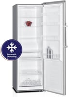 فريزر نوفروست عمودي من ارو بباب واحد، بلون فضي، مق...