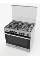 فرن جليم غاز 60*90، 5 شعلات، أمان تام ـ متعدد الوظ...