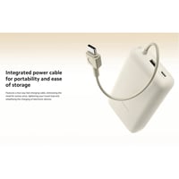 شاومي بطارية 20000 مللي أمبير مع سلك مدمج وبقوة 33...