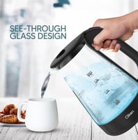 غلاية زجاجية سعة 1.7 لتر من كليكون: تسخين أنيق من...