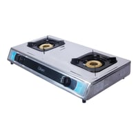 موقد غاز من الستانلس ستيل 2 شعلة من كليكون - CK214...