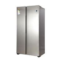 ثلاجة جنرال سوبريم بابين دولابى 17.0 قدم استيل تكن...