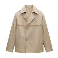 Cotton Twill Jacket - Beige