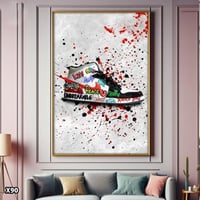 لوحة كانفس حذاء جوردن