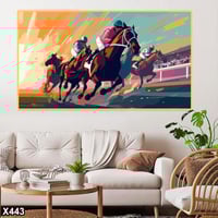 لوحة كانفاس خيل