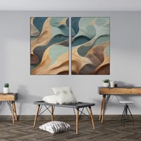 لوحة قطعتين بتصميم مودرن