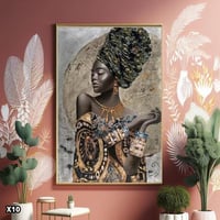 لوحة امرأة افريقية