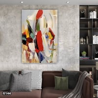 لوحة كانفس رسم تجريدي