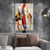 لوحة كانفس رسم تجريدي