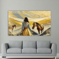 لوحة كانفس بالرسم التجريدي