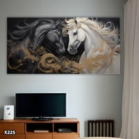 لوحة كانفس خيول